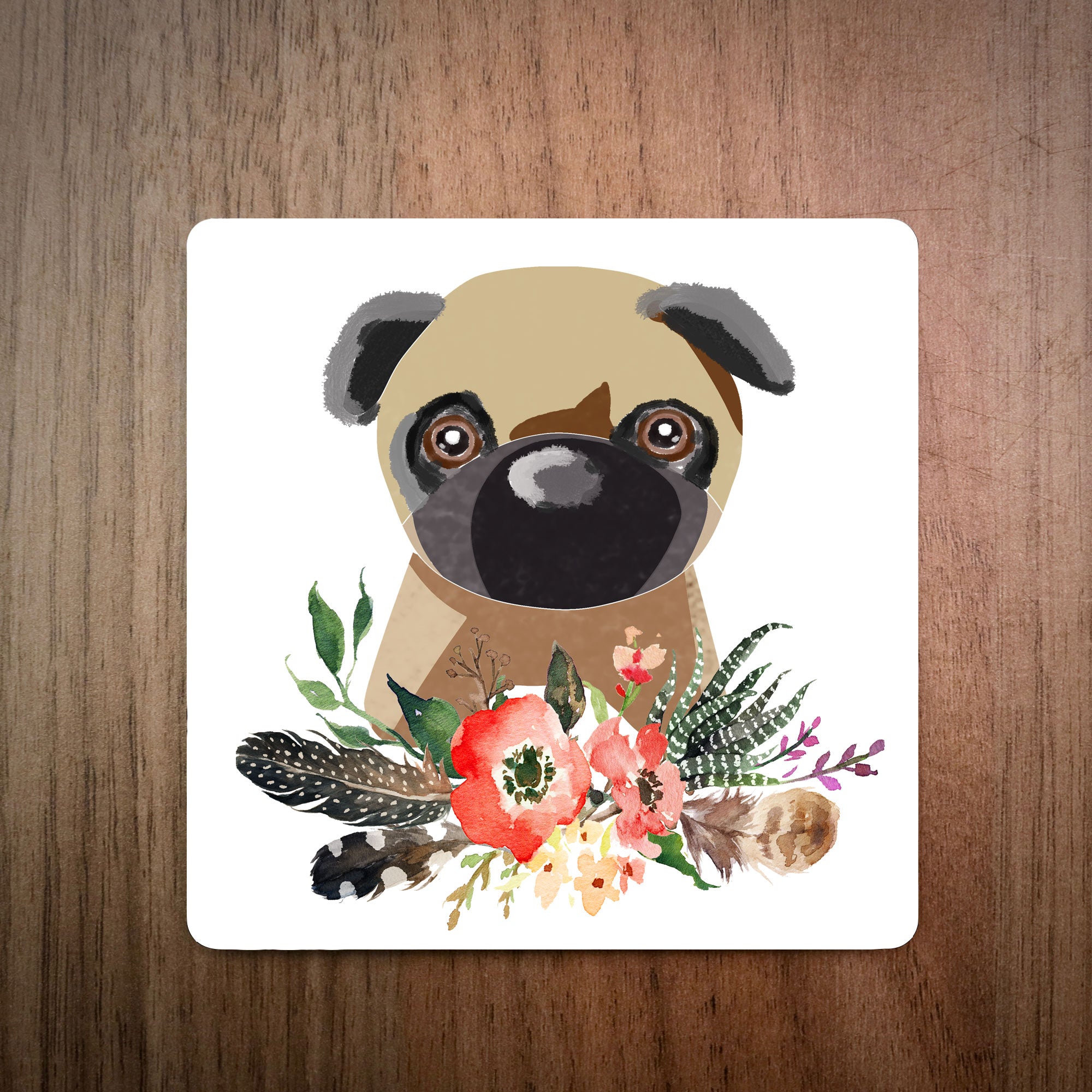 Cute Pug Coaster