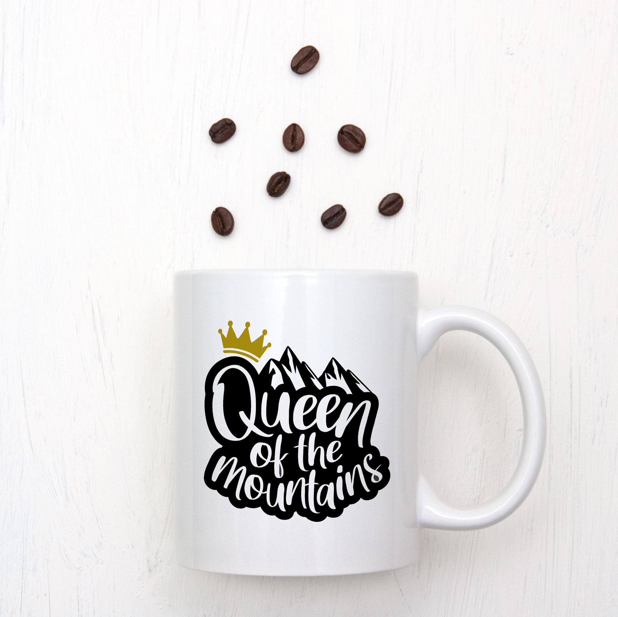Queen Of The Mountains Cycling Mug