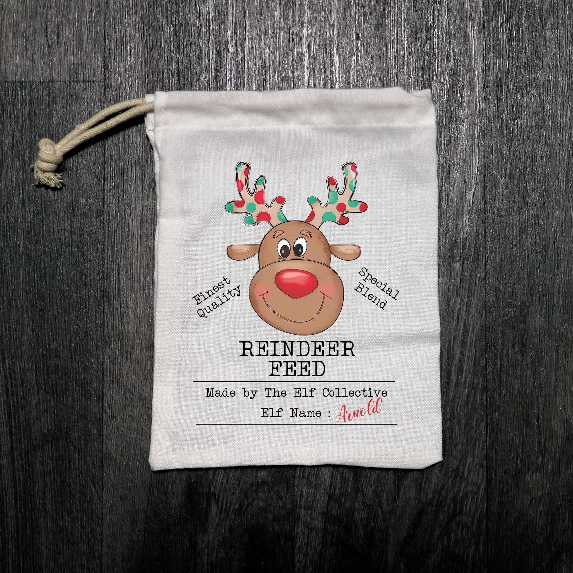 Personalised Elf Collective Reindeer Food Bags