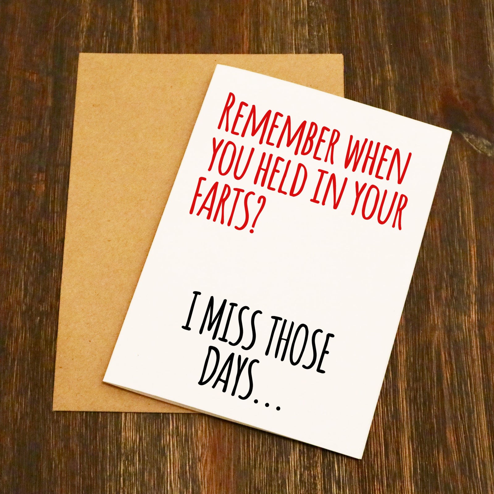 Remember When - Farts Valentine's Card