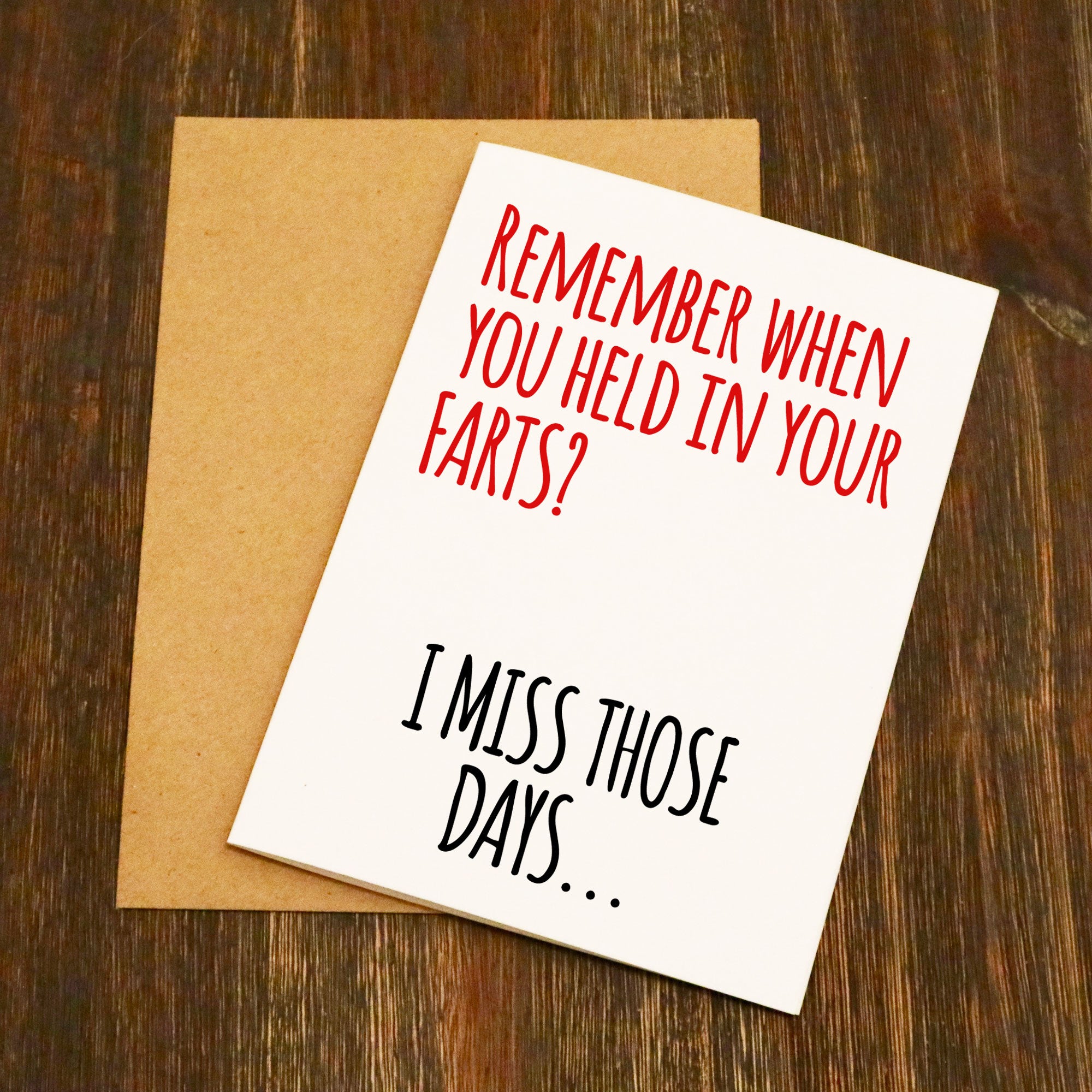 Remember When - Farts Valentine's Card