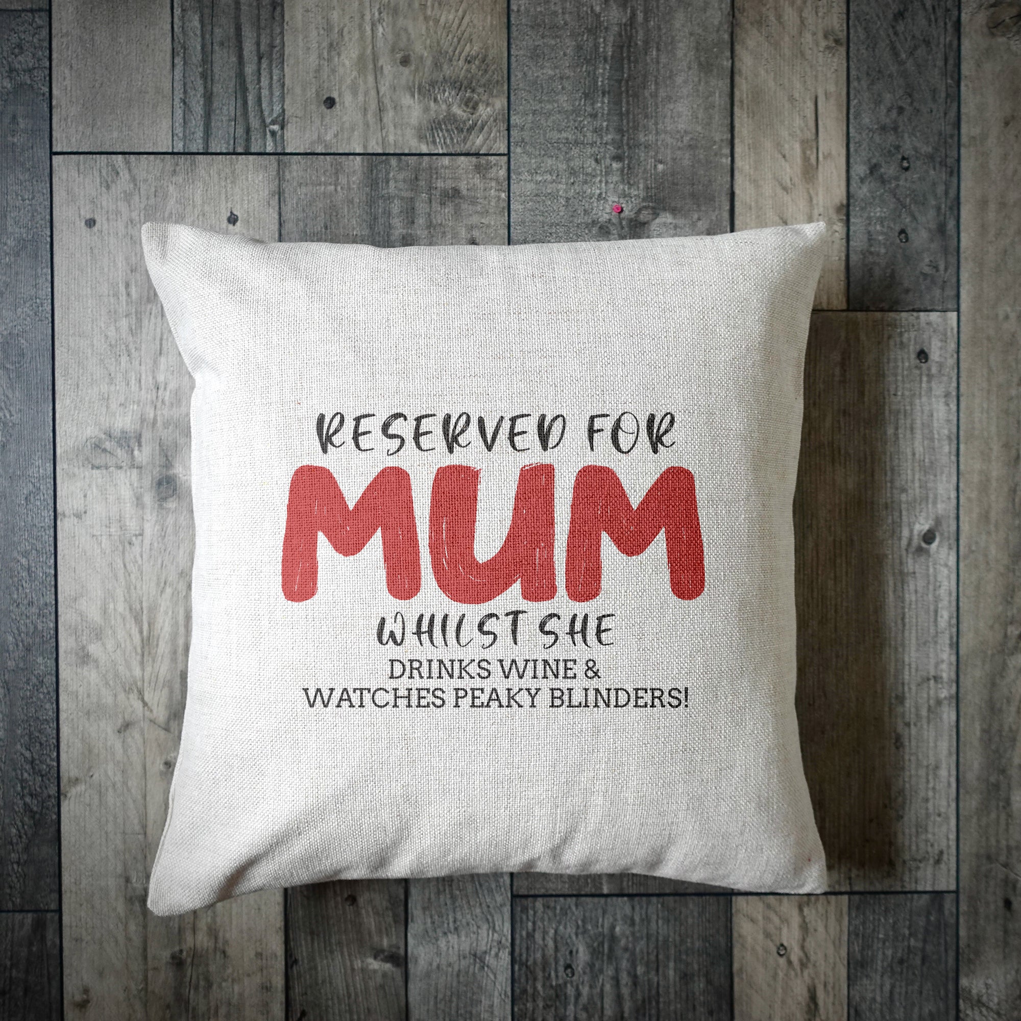 Personalised Reserved For Mum Cushion Cover
