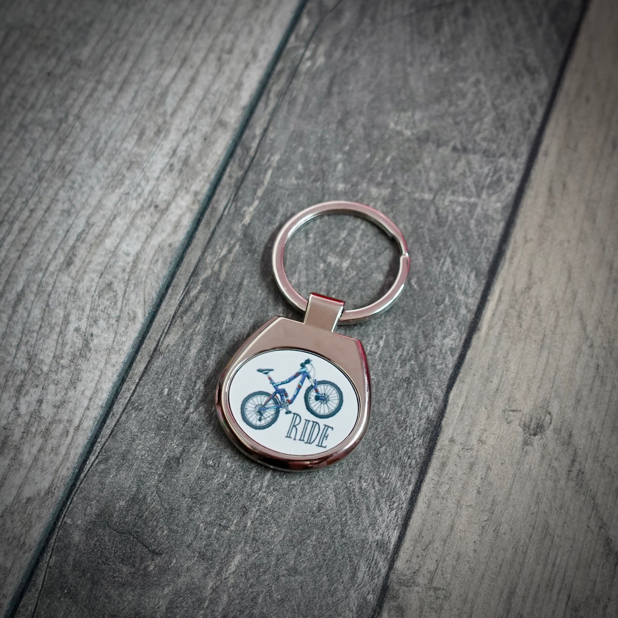 Ride MTB Bike Keyring