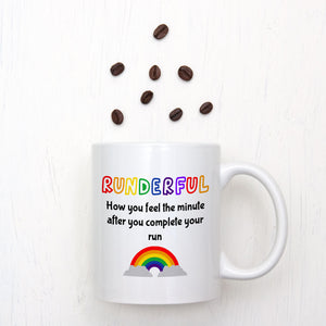 Runderful Rainbow Running Mug
