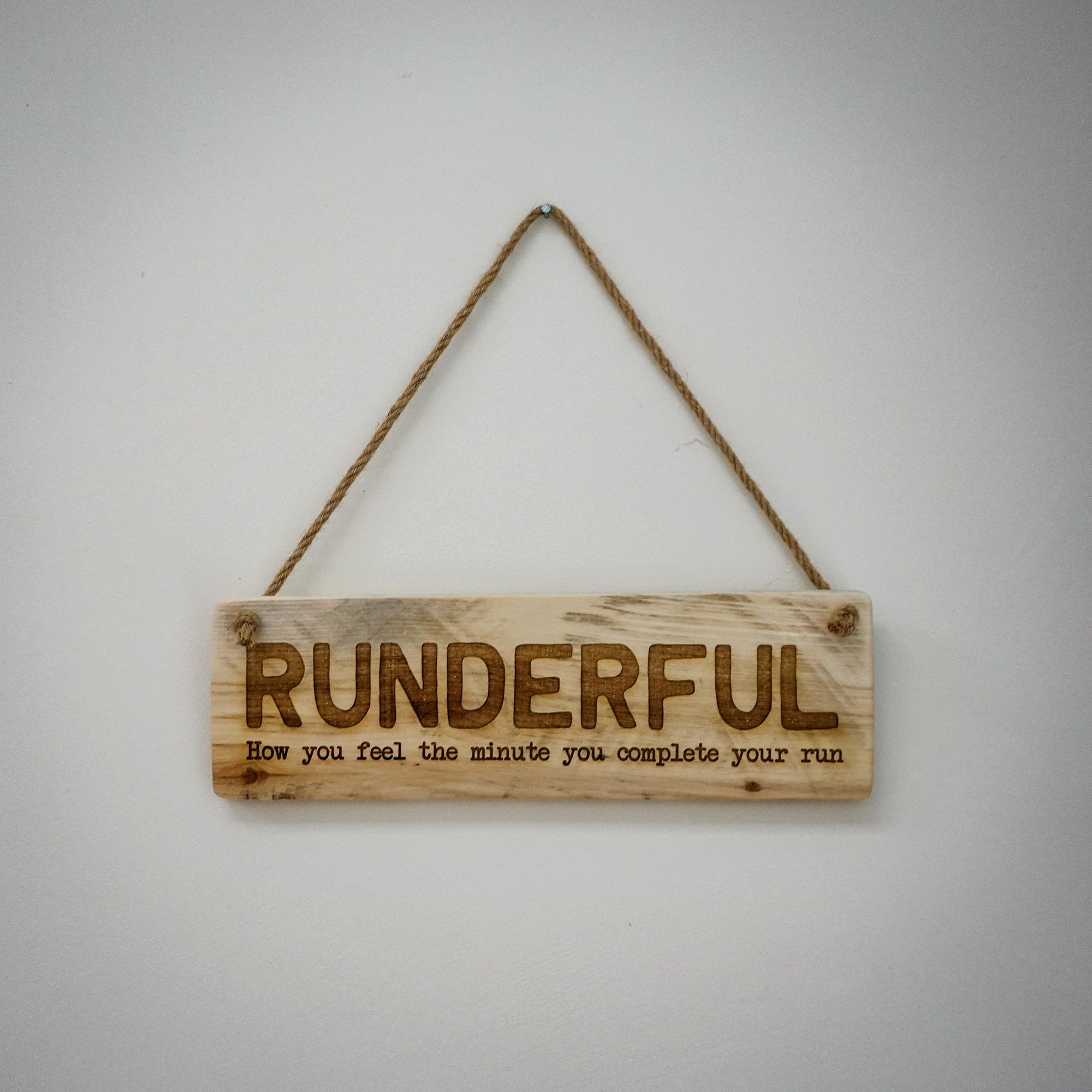 Runderful Handmade Wooden Running Sign