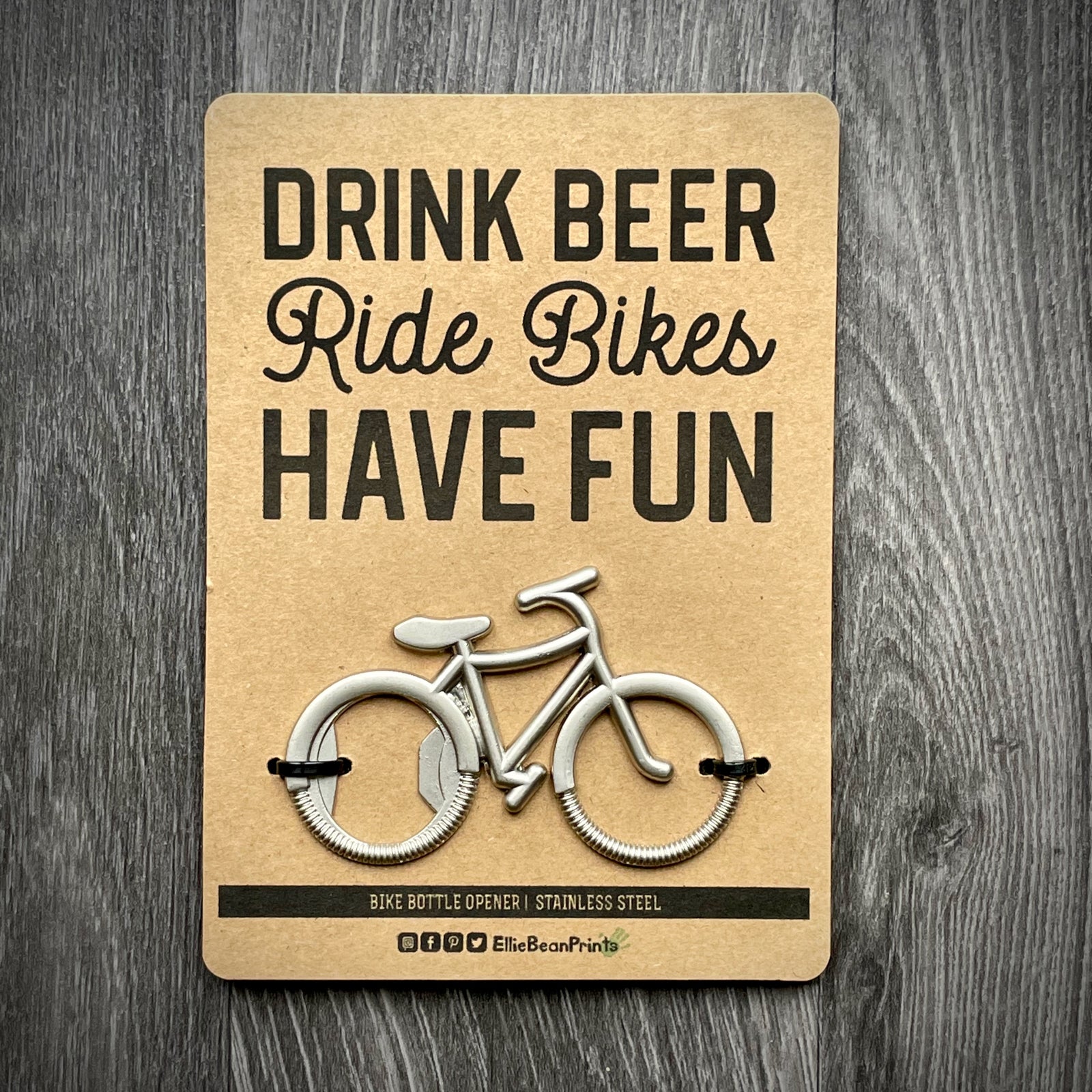 Stainless Steel Bike Bottle Opener