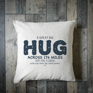Personalised Great Big Hug Cushion Cover