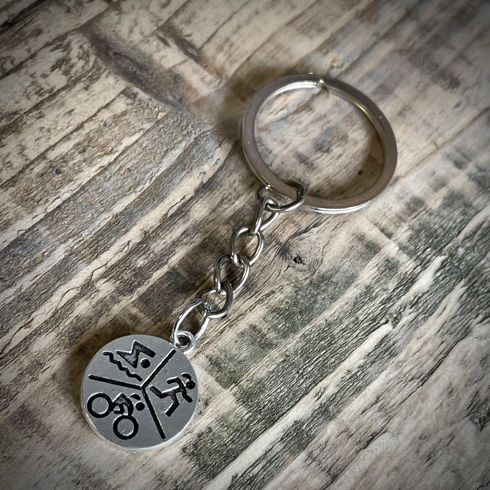 Triathlon Key Ring