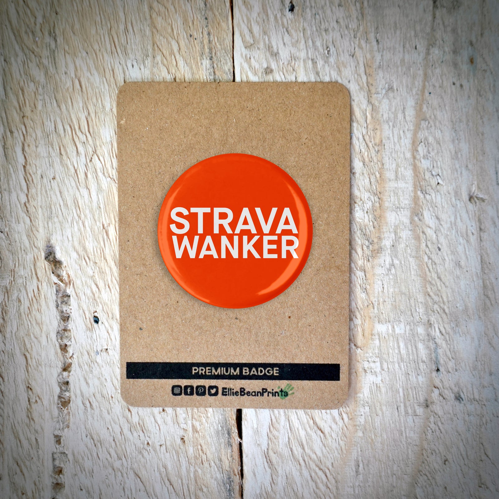 Strava Wanker Running/Cycling Badge