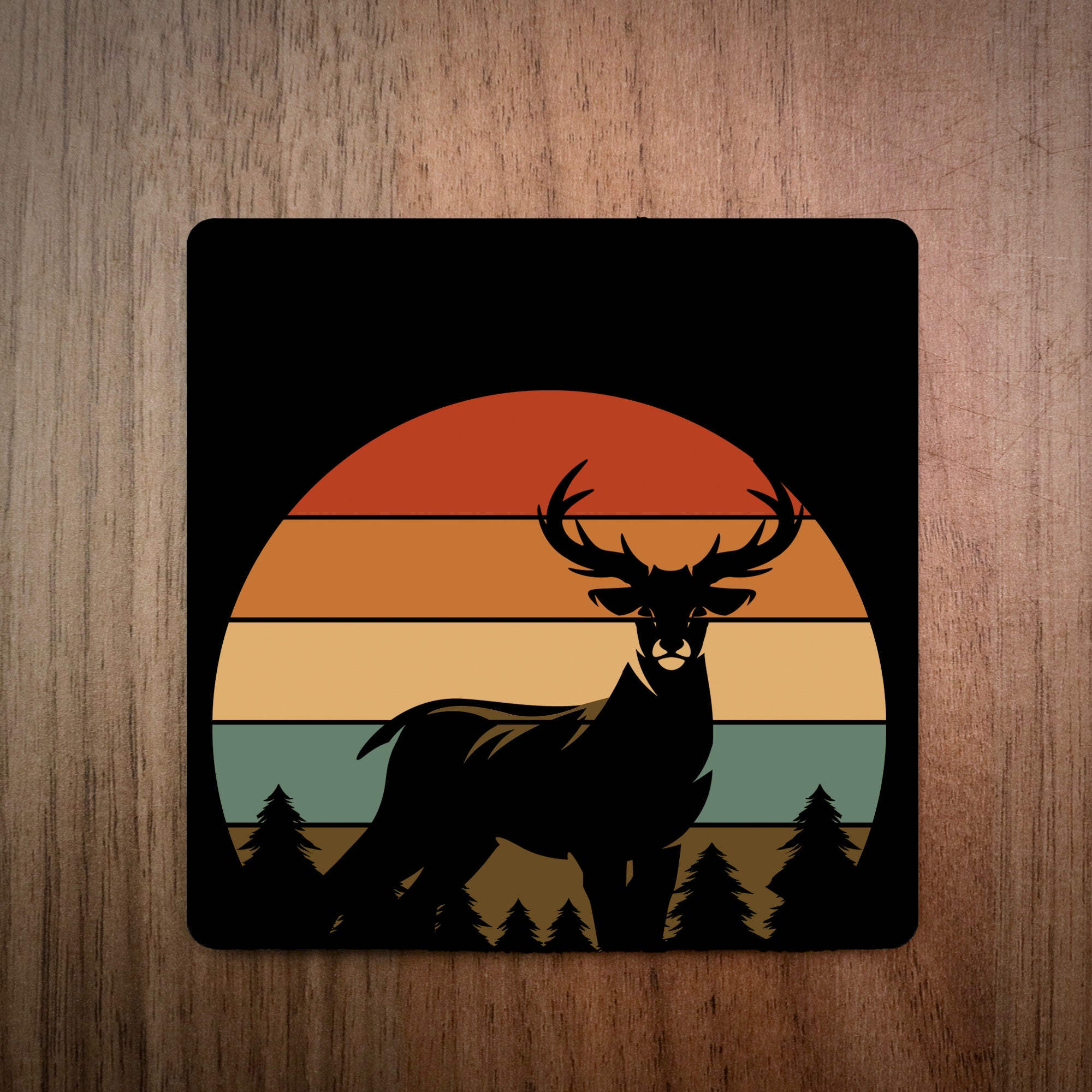 Sunset Deer Coaster