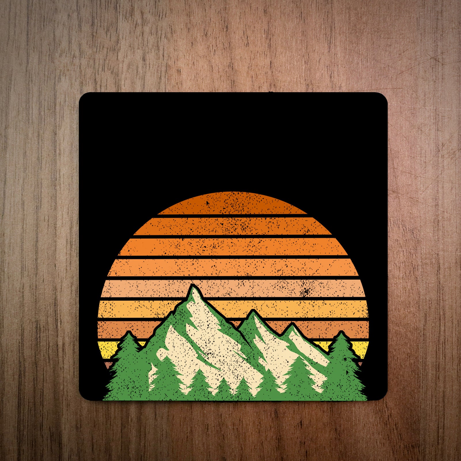 Sunset Evergreen Coaster