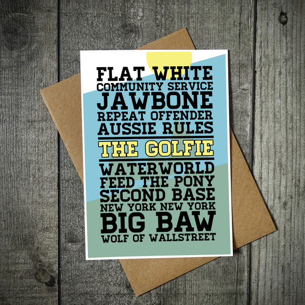 The Golfie Mountain Bike Trail Names Card EllieBeanPrints the-golfie-mountain-bike-trail-names-card-elliebeanprints
