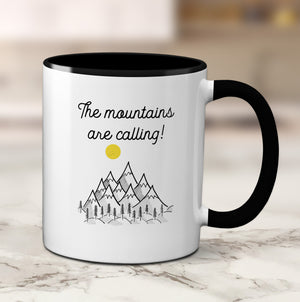 The Mountains Are Calling Enamel Mug