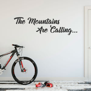 The Mountains Are Calling Vinyl Wall Art