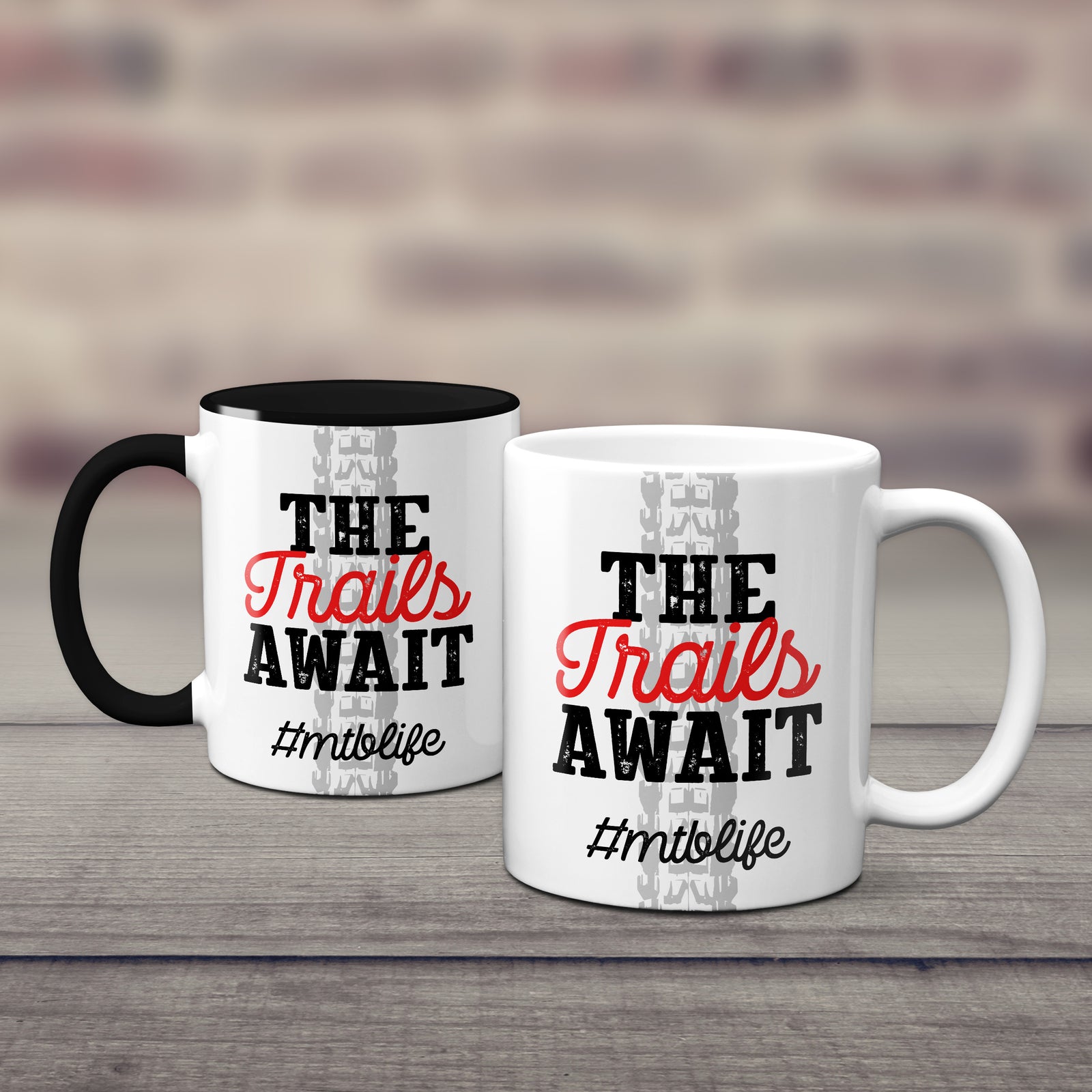 The Trails Await Mountain Bike Mug #mtblife
