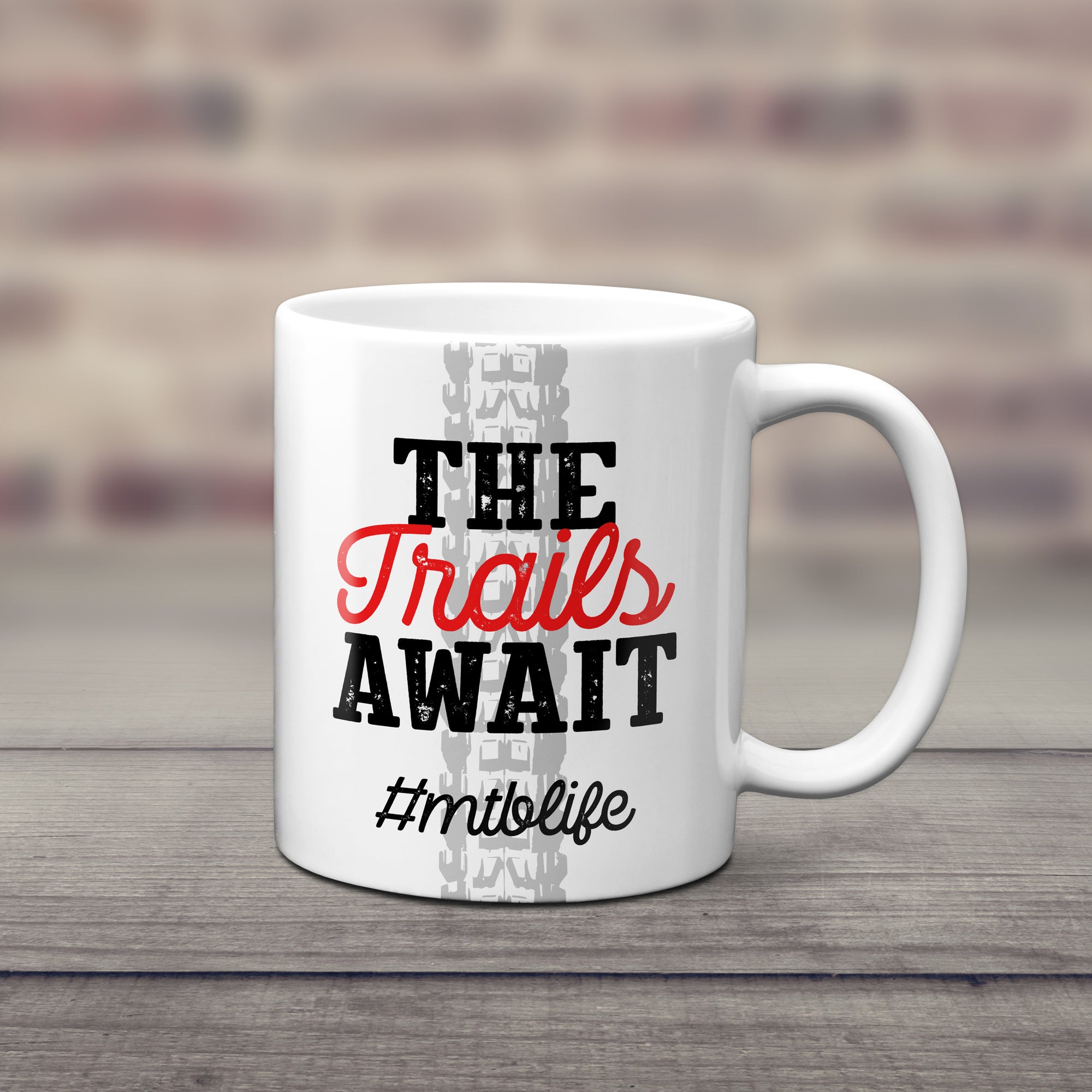 The Trails Await Mountain Bike Mug #mtblife