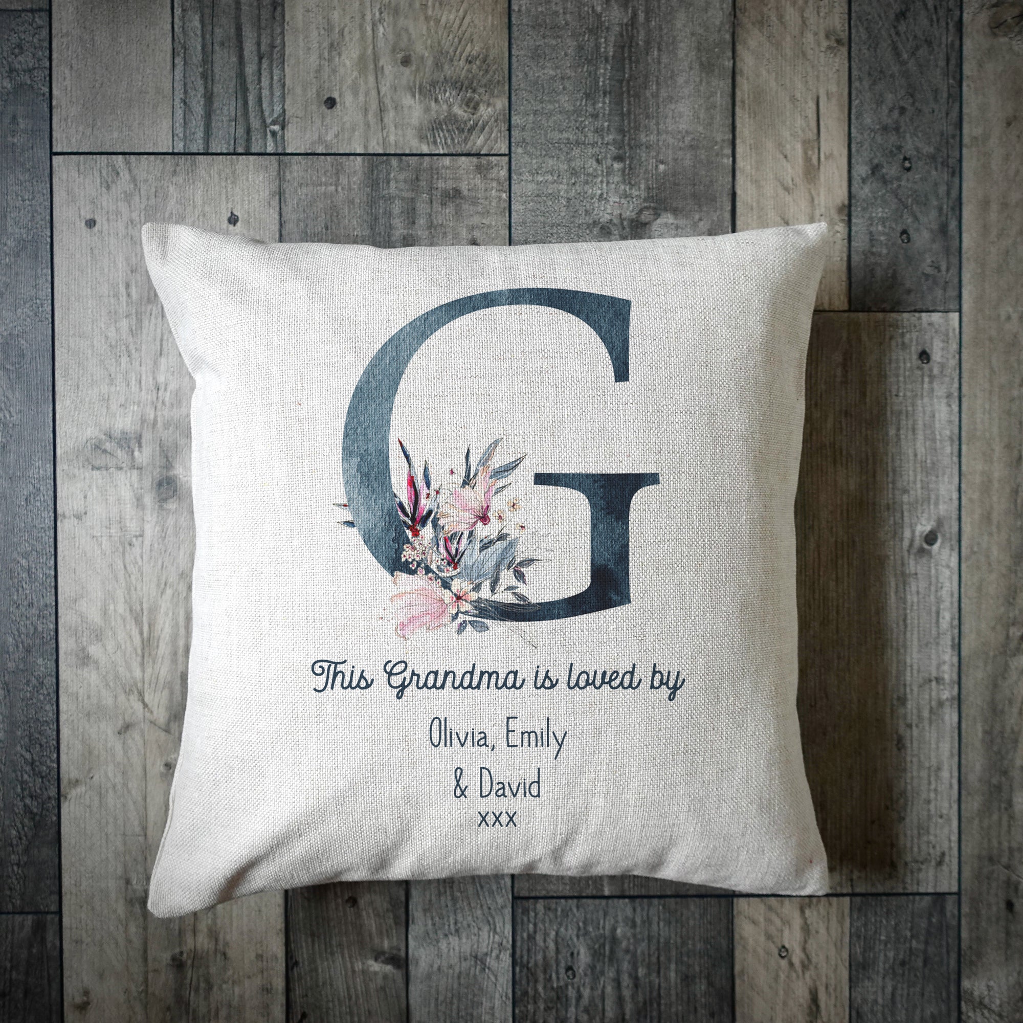 Personalised This Grandma Is Loved By Cushion Cover