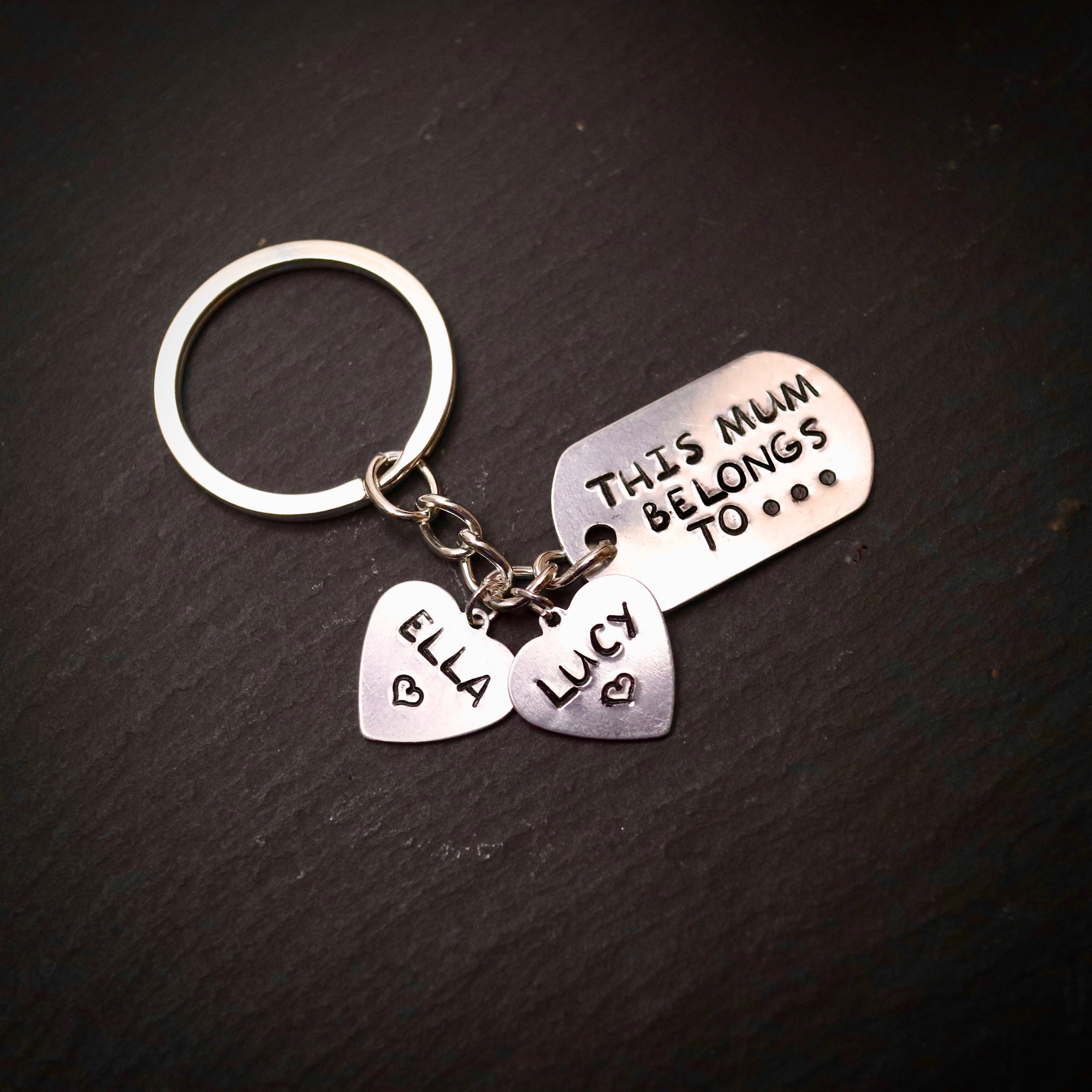 This Dad/Daddy/Mum/Mummy/... Belongs To Personalised Keyring