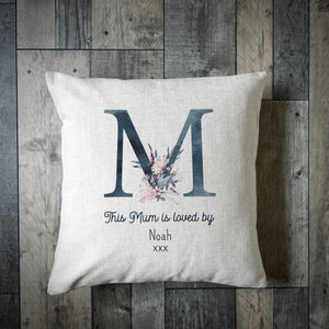 Personalised This Mummy Is Loved By Cushion Cover