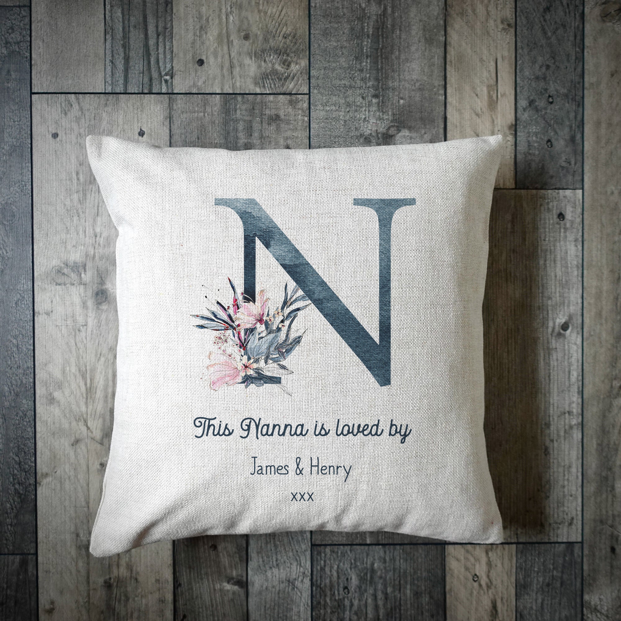 Personalised This Nanna Is Loved By Cushion Cover