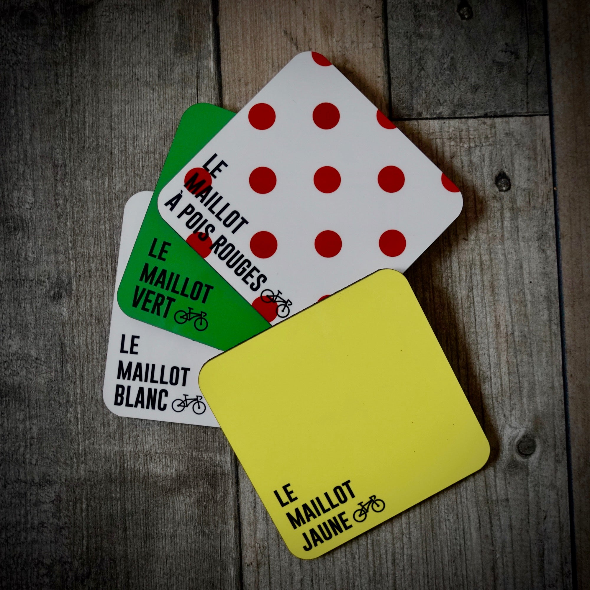 Tour de France Jerseys Coaster Set Mk2