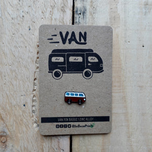 Van Split Screen Camper Van Pin Badge