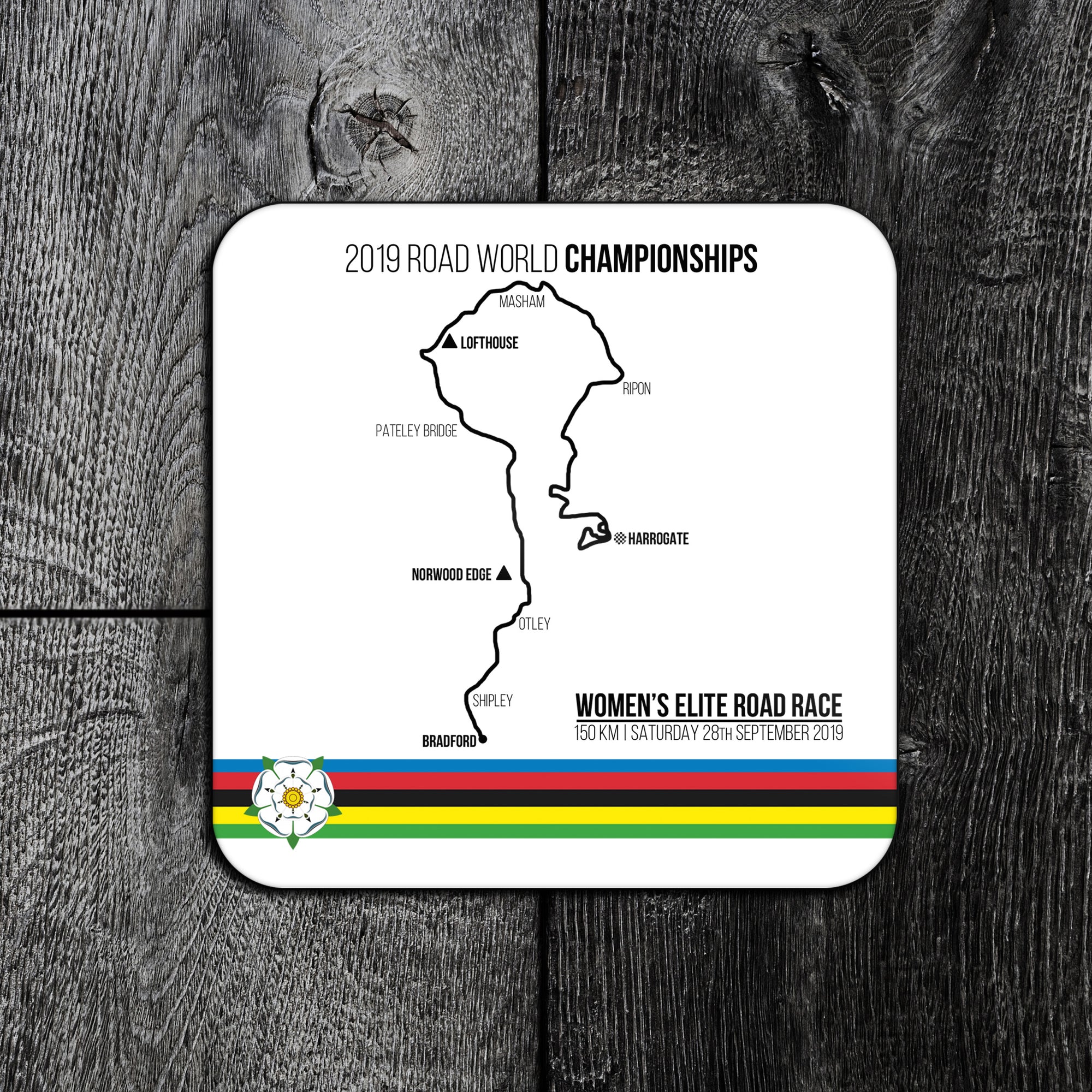 2019 World Championships Women's Elite Road Race Cycling Coaster