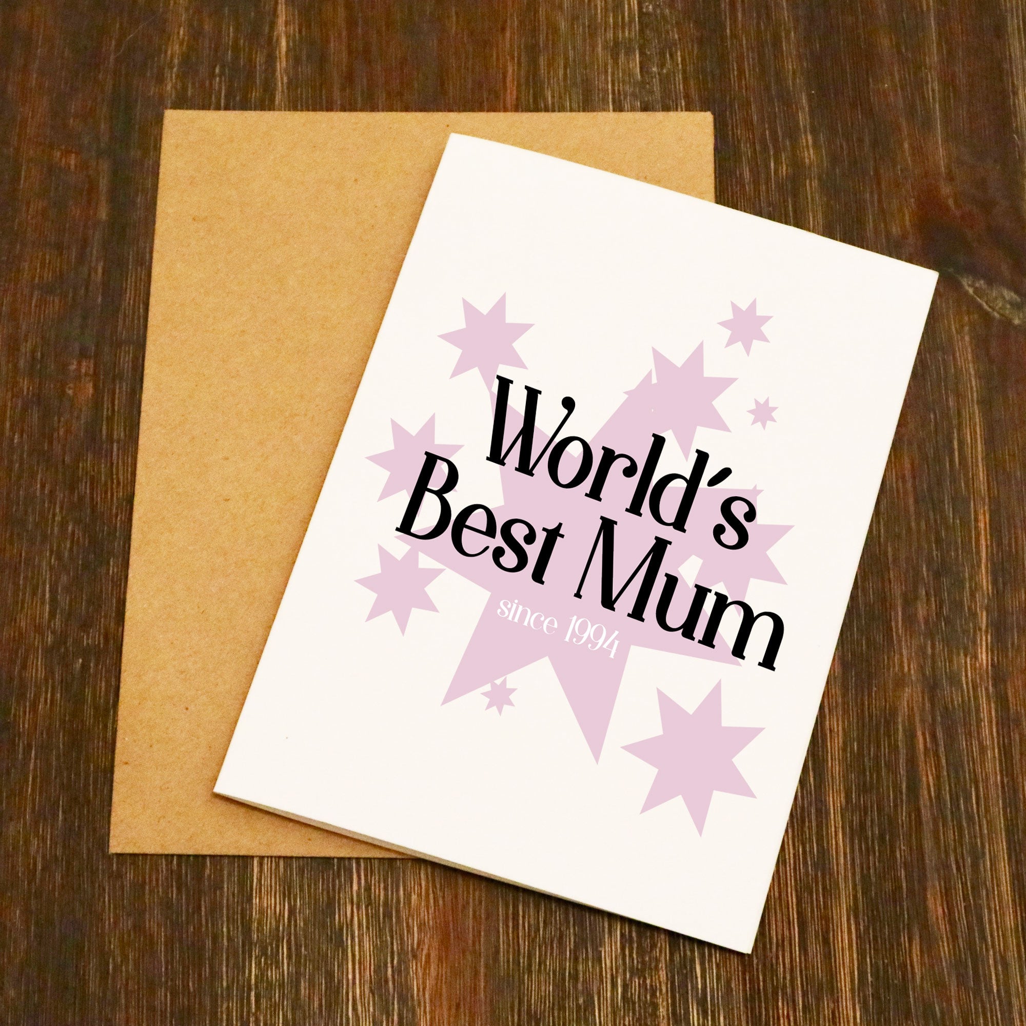 World's Best Mum Personalised Mother's Day Card