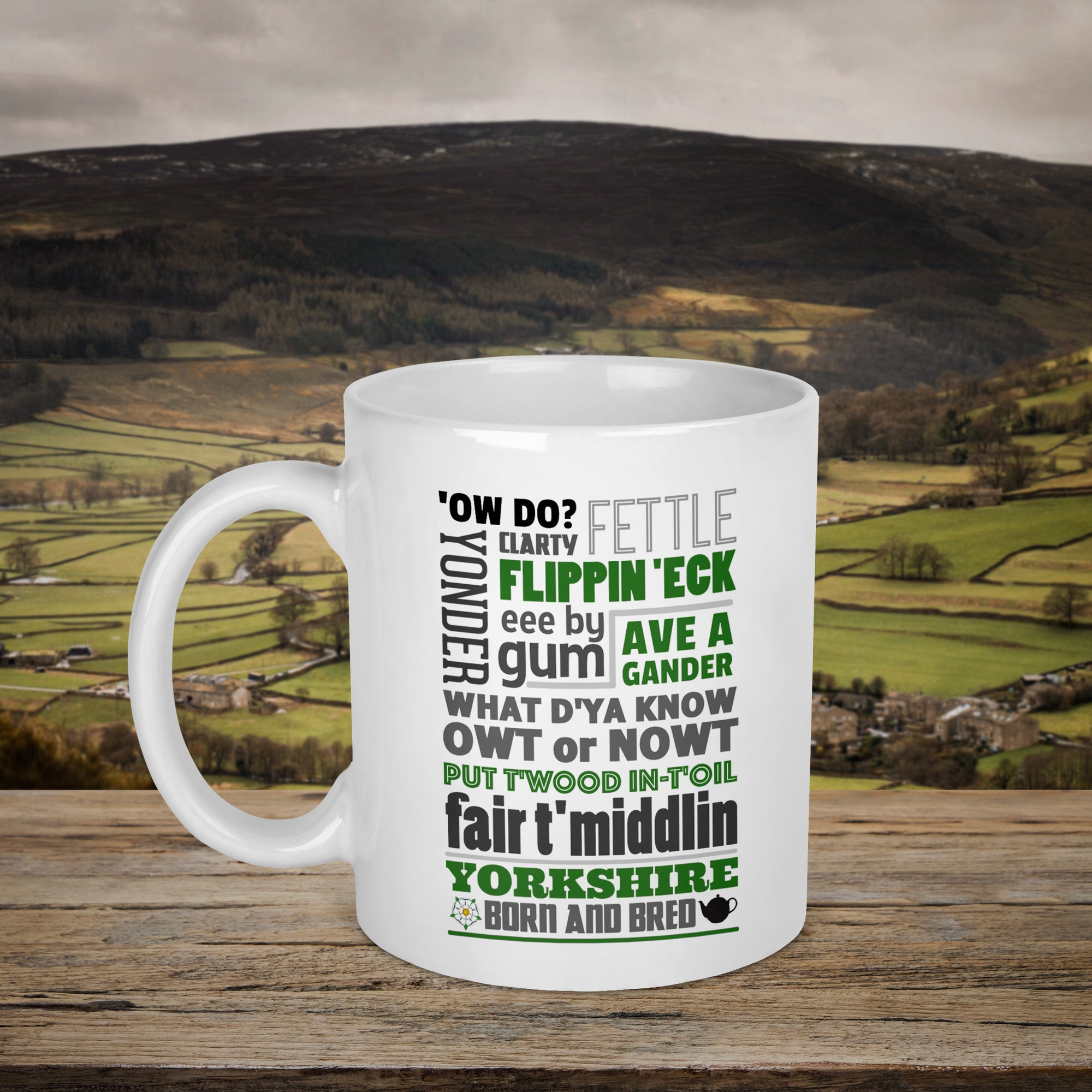 Yorkshire Born & Bred Dialect Mug