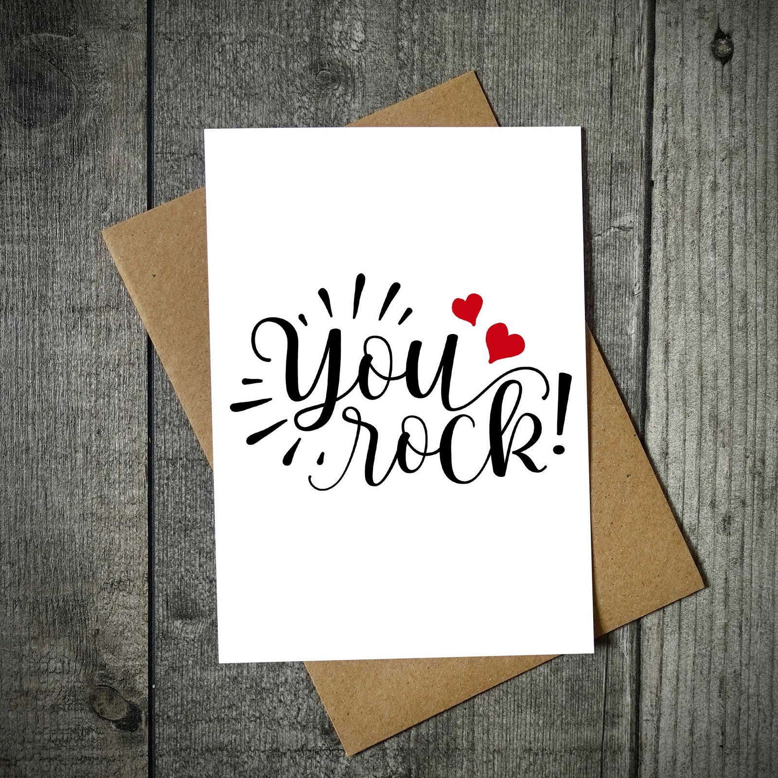 You Rock Valentine's Card