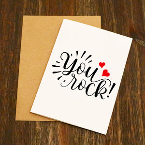 You Rock Valentine's Card