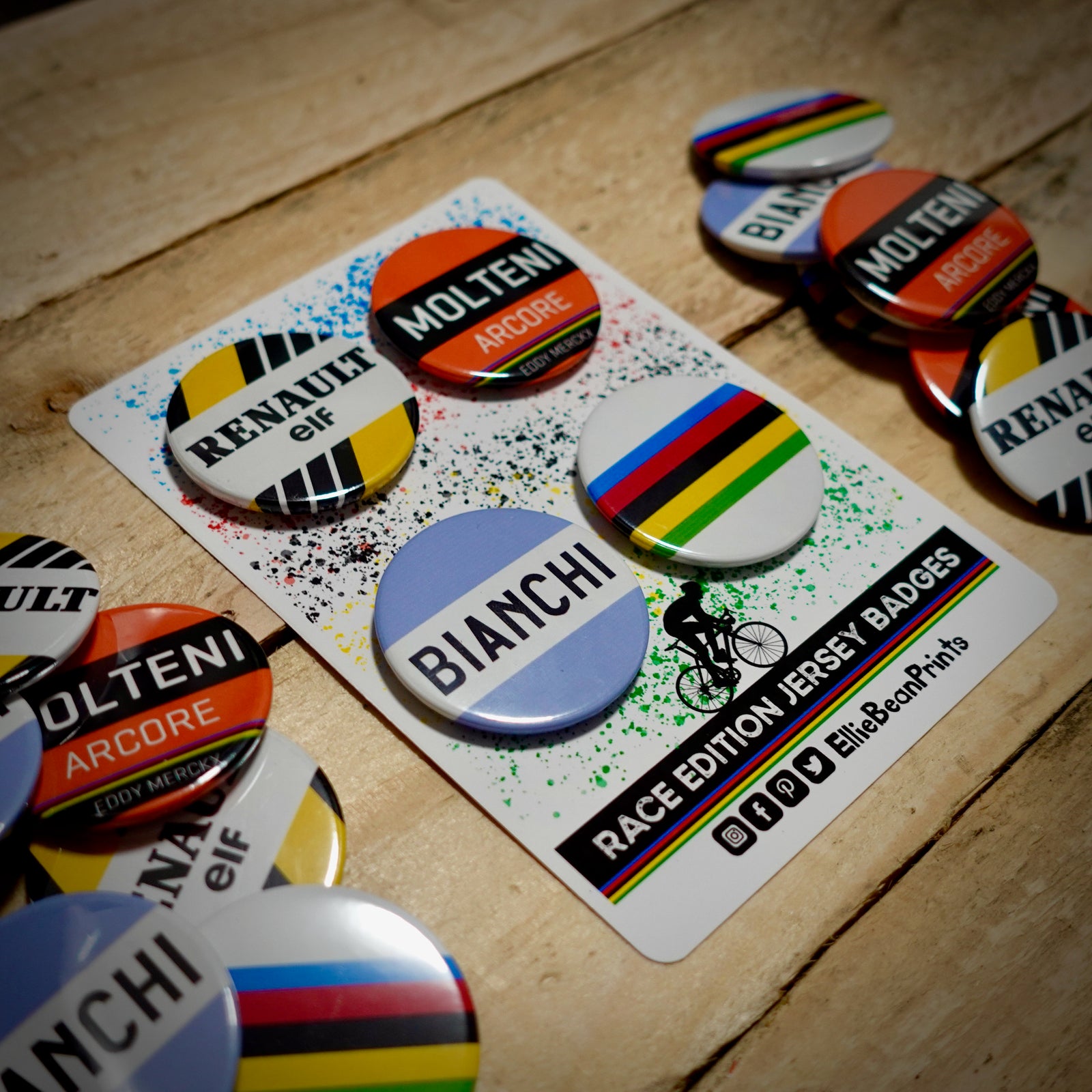 Race Edition Jersey Cycling Badge Set