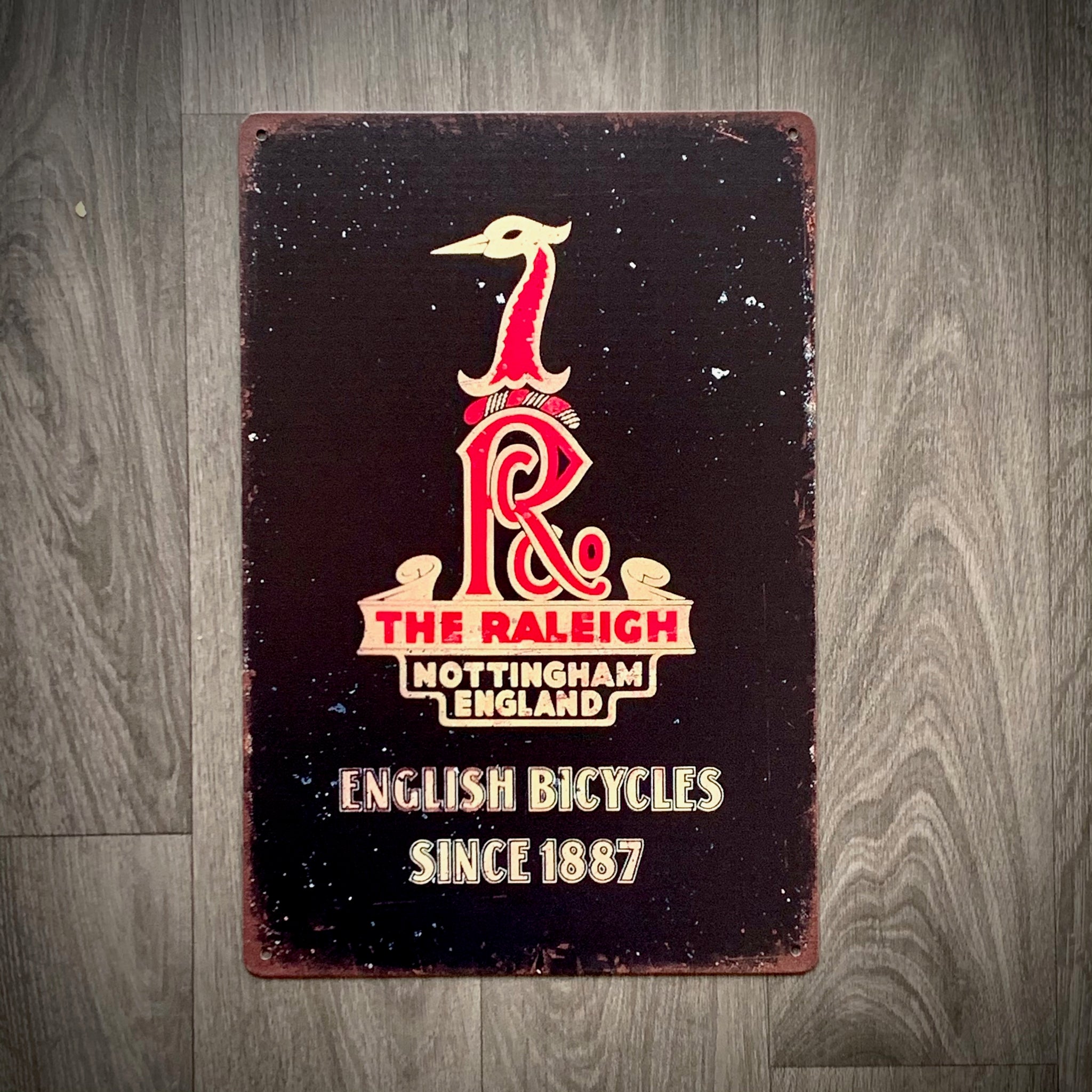 Raleigh Head Tube Badge Retro Cycling Sign EllieBeanPrints