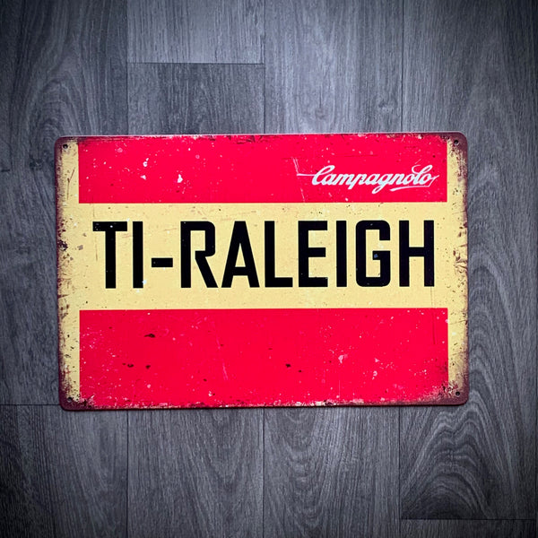 Raleigh Ti Retro Cycling Sign - EllieBeanPrints