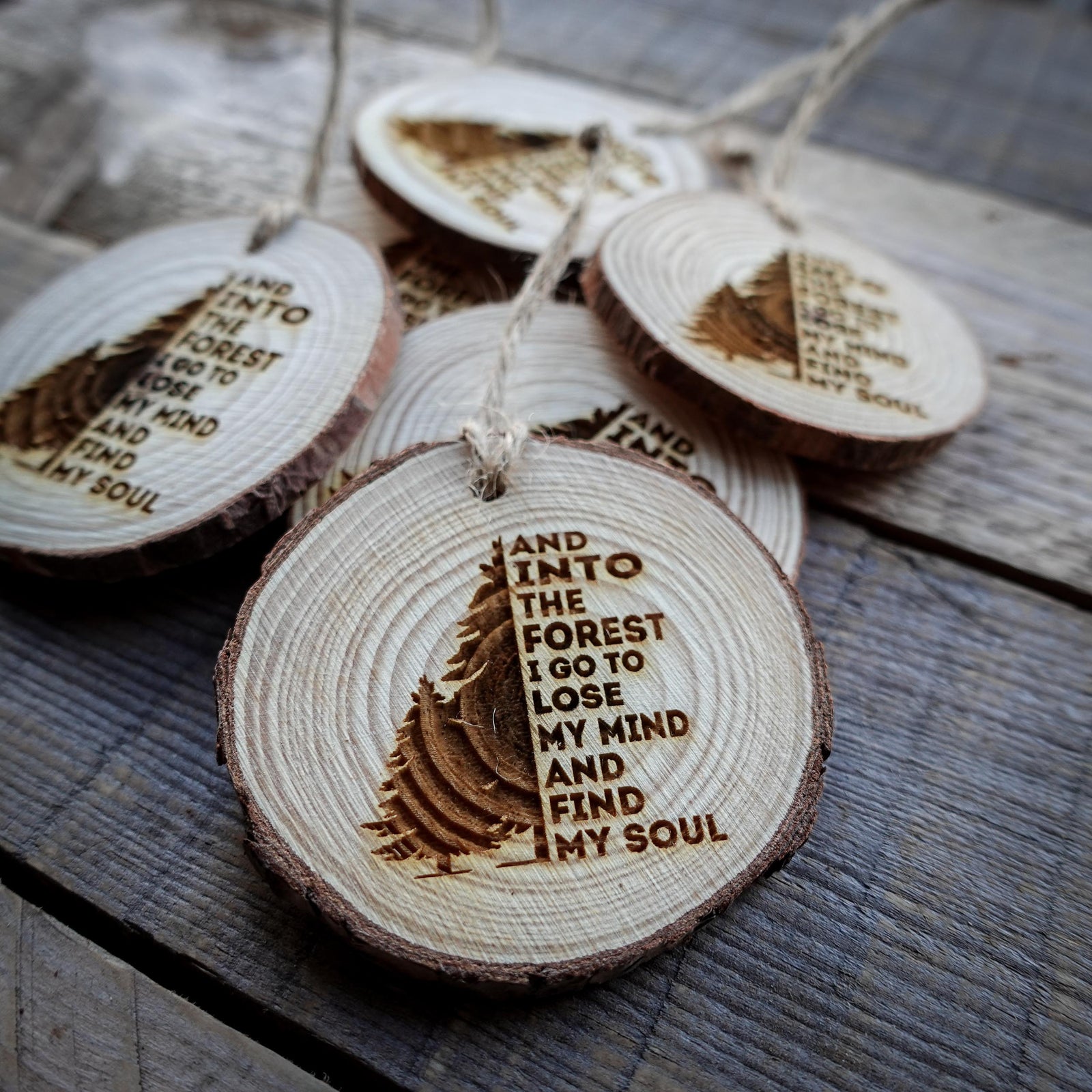 Into The Forest I Go Hand-Tied Forest Slice