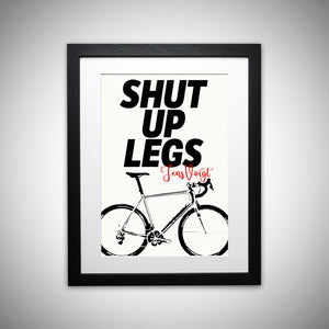 Jens Voigt "Shut Up Legs" Cyclist-Inspired Bike Print