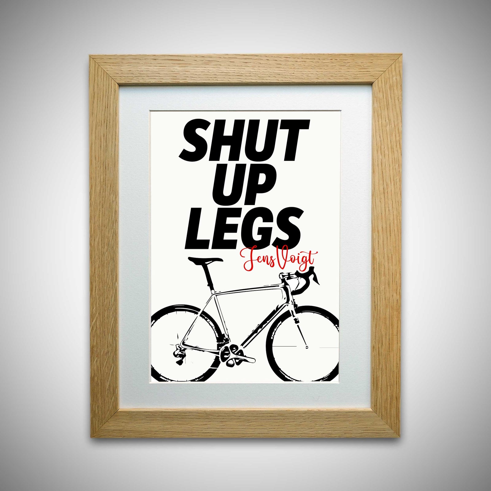 Jens Voigt "Shut Up Legs" Cyclist-Inspired Bike Print