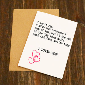I Loves You Gavin & Stacey Quote Funny Valentine's Card