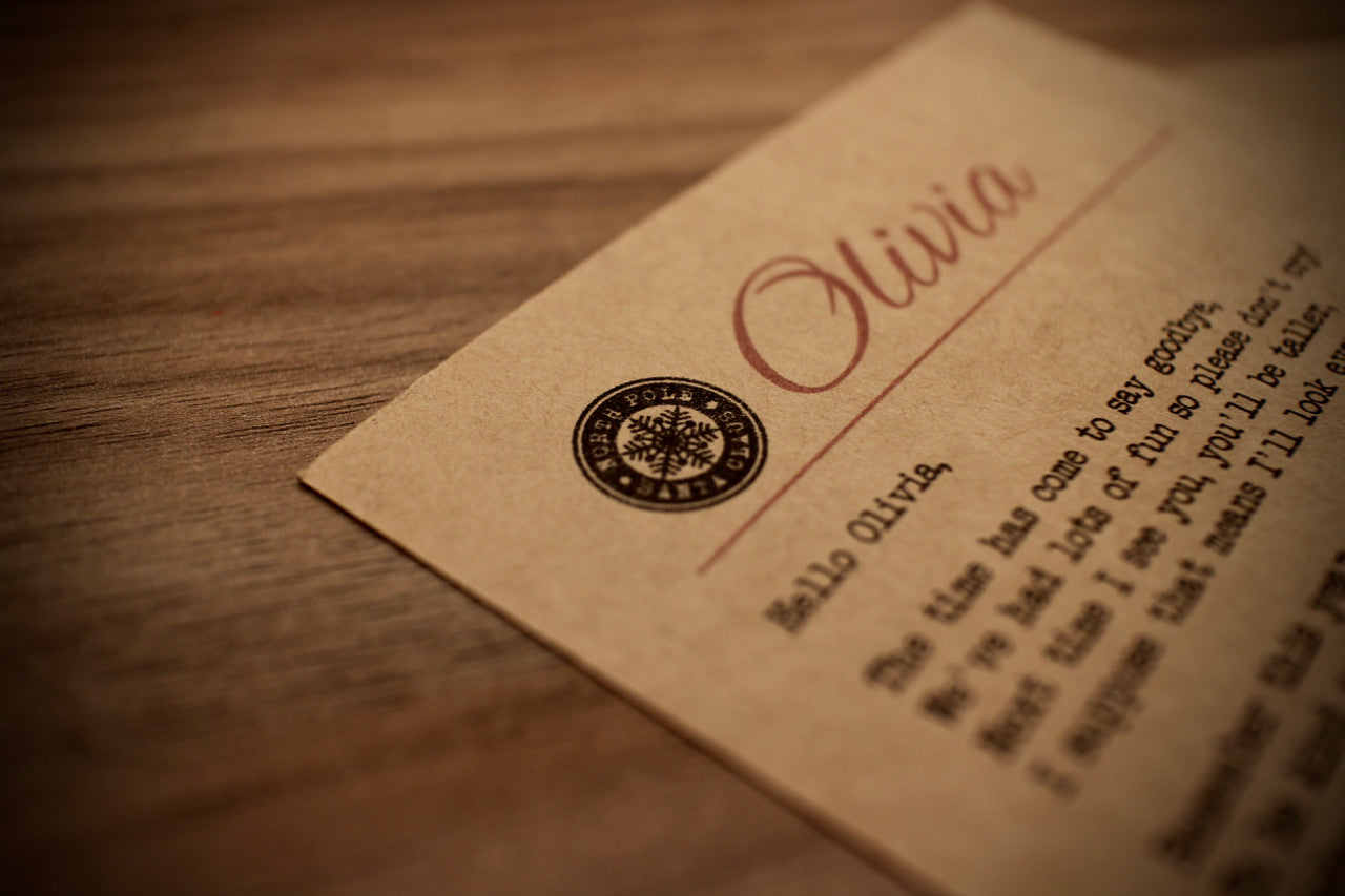 Elf - Personalised Good Bye Poem Personalised Postcard