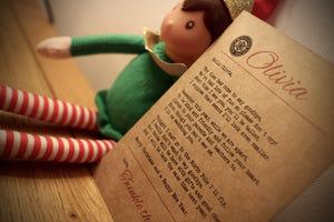 Elf - Personalised Good Bye Poem Personalised Postcard