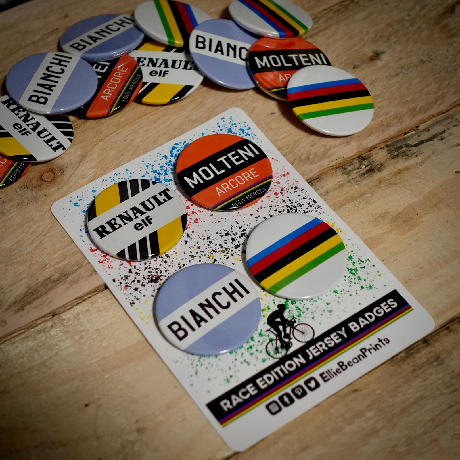 Race Edition Jersey Cycling Badge Set