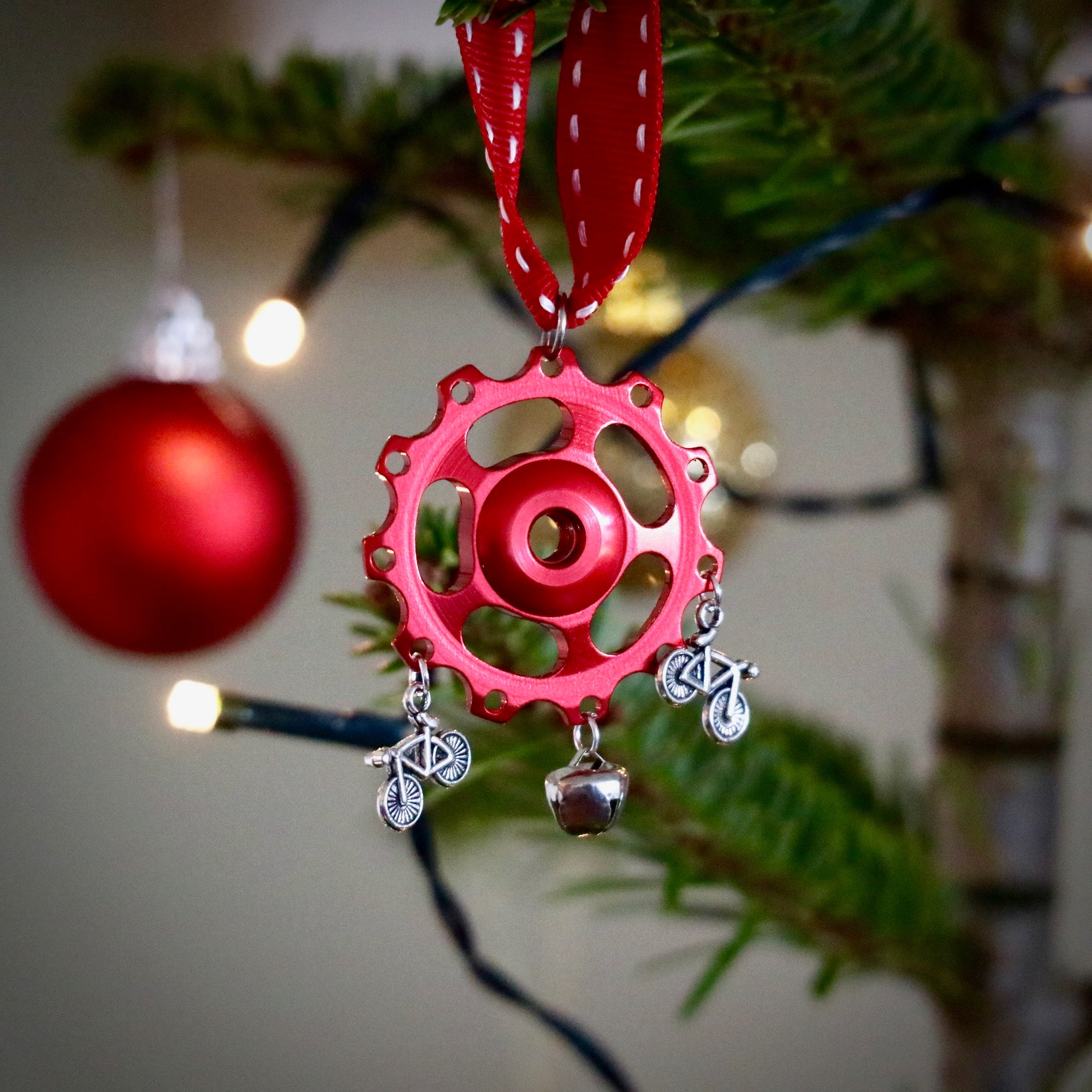 Jockey Wheel Christmas Tree Decoration - MTB Bell