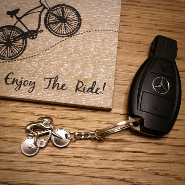 Alloy 3D Road Bike Keyring - EllieBeanPrints