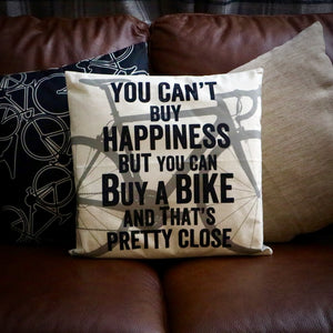 You Can't Buy Happiness Road Bike Cycling Cushion Cover