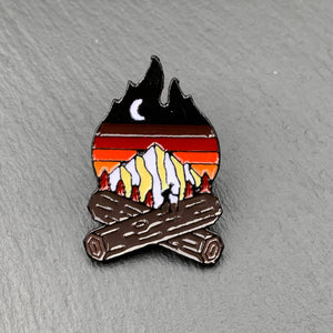 Campfire Enamel Pin Badge