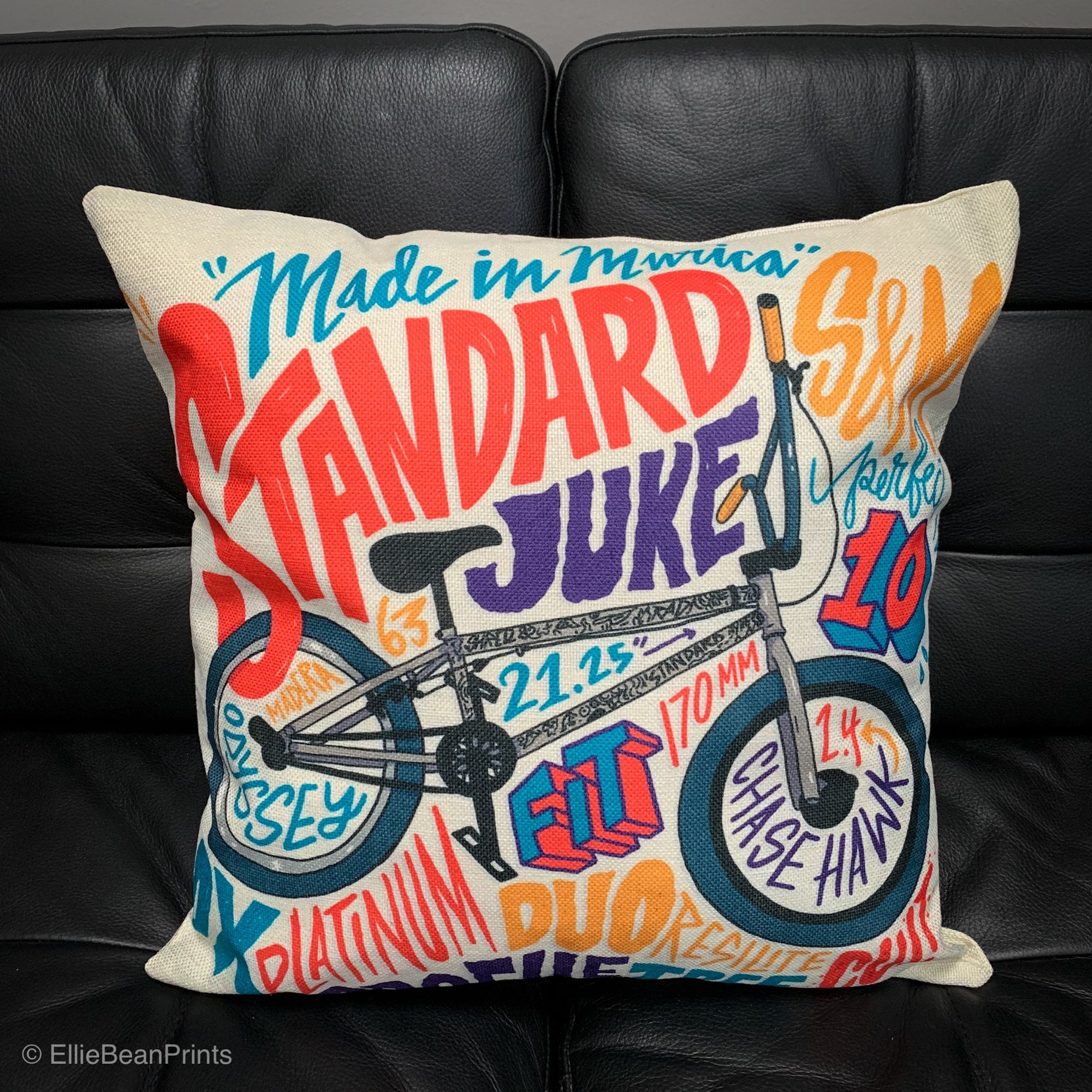 BMX Graffiti Bike Cushion Cover